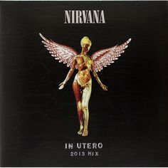 nirvana in utero 2013 mix vinyl album cover art print poster wall decor 18x16 inches