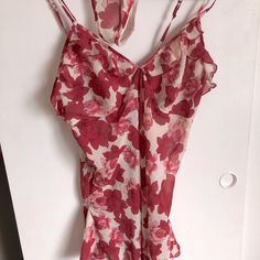 Never Worn Very Pretty Rose Pattern Sz M G String Bottom Red Summer Camisole Sleepwear, Lined Summer Sleepwear, Red Sheer Sleepwear For Summer, Sheer Red Sleepwear For Summer, Flirty Red Sleepwear For Summer, Flirty Red Summer Sleepwear, Rose Lingerie, Pretty Rose, Pretty Roses