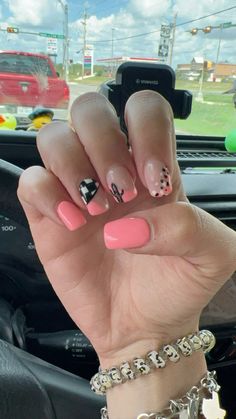 #westernnails #nails #naildesign #western #cactus #inspiration #cowgirlstyle Pink Punchy Nails, Western Inspo Nails, Monster Truck Nails, Western Winter Nails, Western Almond Nails, Nfr Nails Designs, Cowgirl Nail Ideas, Pink Western Nails, Cowboy Nails Western