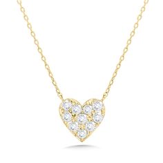 Fall head over heels for our Endless Love Diamond Heart Necklace! A delicate chain adorned with a shimmering array of diamonds placed into an elegant heart. This simplistic yet versatile design makes the perfect gift for someone you cherish. You'll love pairing this with our "Love You More" Tiny Diamond Heart Stud Earrings. Metal: 18k White Gold / 18k Yellow Gold / 18k Rose Gold Round Brilliant Cut Natural Diamonds: Approx. 0.02 ctw G/H Color and SI Clarity Diamonds Length: 18 inches with an adj Heart Necklace With Single Cut Diamonds For Wedding, Dainty Diamond Necklace With Accents For Valentine's Day, Dainty Diamond Necklace For Valentine's Day, Dainty Diamond Heart Necklace For Valentine's Day, Valentine's Day Dainty Diamond Necklace, Valentine's Day Heart Necklace With Single Cut Diamonds, Dainty Heart-shaped Brilliant Cut Diamond Necklace, Dainty Heart-shaped Diamond Necklace, Valentine's Day Wedding Diamond Necklace With Pave Setting