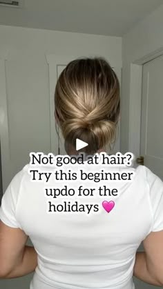 2.1K reactions · 70 shares | Beginner friendly, holiday updo! Try it and let me know what you think 😊🩷
-
#christmashairstyle #easyhairstylesforlonghair #christmashair #longhairtutorial | Lainey Ostrom Hairstyle Ponytail, Holiday Updo, Hairstyles For Seniors, Long Hair Tutorial, Easy Hair Updos, Christmas Hair, Hair Bun