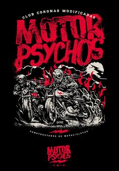 a poster for motorcyclists with the words moto's psychic on it