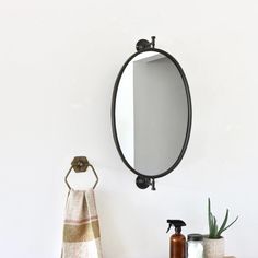 Apothecary Vintage-Style Black Swivel Mirror – Holistic Habitat Apothecary Vintage, Swivel Mirror, Dream Master, Mirror Bathroom, Home Reno, The Bathroom, Apothecary, 3 Weeks, Shop House