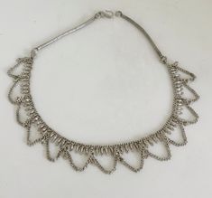 Delicate silver necklace bought in Saudi Arabia in the early 1980s. Reminds me of Ethiopian jewellery with small fertility beads. Delicate Silver Necklace, Ethiopian Jewelry, Buy Necklace, Beaded Necklaces, Saudi Arabia, Fertility, Halloween Shopping, Necklace Etsy, Beauty Book