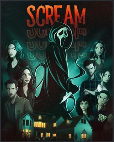 the scream movie poster is shown