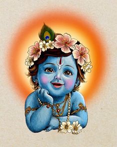 Shri Krishna Painting On Canvas, Rangoli Of God, Cute Kanha Pics, Little Krishna Rangoli, Shri Krishna Painting, Bal Krishna Rangoli, Ladoo Gopal Pics, Rangoli Of Krishna, Radhe Krishna Rangoli Designs