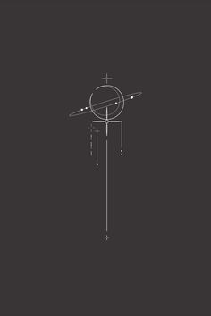 a black and white drawing of a wind chime on a dark background with lines