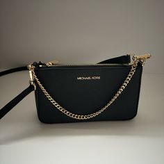 Black Michael Kors Women Cross Body Like Brand New Micheal Kors Crossbag Black, Michael Kors Bag Black, Hijab Fashion Summer, Best Handbags, Bags Black, Michael Kors Black, Fashion Summer, Cross Body Bag, Michael Kors Bag