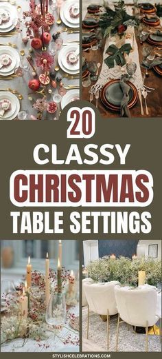 20 classy christmas table settings