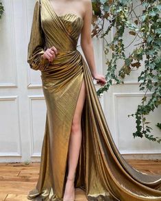 Marigold Gleam Gown – Teuta Matoshi Teuta Matoshi Gown, Teuta Matoshi, Rose Gown, Ellie Saab, Net Dress, Outfits Dress, Beaded Gown, Formal Evening Dresses, Gold Dress