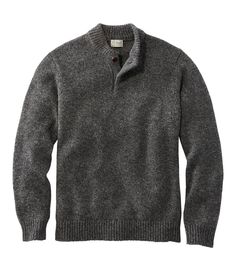 Men's L.L.Bean Classic Ragg Wool Sweater, Henley | Sweaters at L.L.Bean Cable Knit Sweater For Guys, Classic Long Sleeve Sweater In Recycled Wool, Classic Wool Sweater With Knit Fabrication, Winter Sweater In Knit Recycled Wool, Cozy Wool Polo Sweater With Ribbed Collar, Classic Wool Sweater For Winter, Classic Recycled Wool Sweater For Fall, Cozy Merino Wool Polo Sweater, Casual Recycled Wool Sweater For Winter