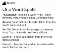 One Word Spells, Word Spells, Aesthetic Word, Magick Book, Witch Spell Book, Herbal Magic