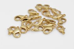 gold plated metal clasps with hooks and eyelets for jewelry making, 20x25mm