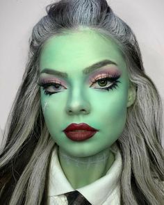 Monster High Frankie Makeup, Frankie Stein Makeup, Frankie Cosplay, Frankie Stein Cosplay, Frankie Stein Costume, Frankie Monster High, Monster High Makeup, Monster High Cosplay