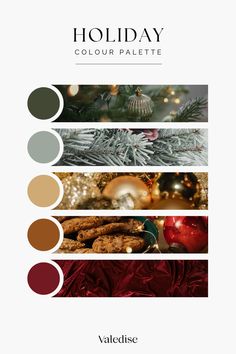 holiday color palettes for the holidays