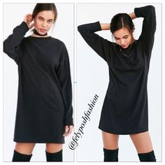 Urban Outfitters Bdg Maeby Oversized Long-Sleeve T-Shirt Dress Oversized Long-Sleeve Stretch T-Shirt Mini Dress For A Model Off Duty Vibe By Bdg. In Soft + Stretchy Cotton With A Loose Fit Featuring A Crew-Neck, Banded Trim And Mini Side-Splits At The Bottom Hem. Content + Care - Cotton - Machine Wash - Imported Size + Fit - Model Is 5'10" And Wearing Size Small - Measurements Taken From Size Medium - Chest: 45. 5" - Length: 35" Nwt Big T Shirt As Dress, Big T Shirt, Big Tshirt, Model Off Duty, Side Splits, Models Off Duty, Mini Shirt Dress, Urban Outfitters Tops, Off Duty