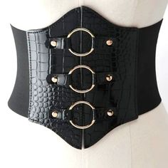 Women Wide Belt Dress Shirt Pu Leather Corset Belt Coat Elastic Girdle Black New Product Features Condition:100% Brand New. Material:Pu Leather Size: One Size(Elastic) Width: 12.3-20 Cm Waist: 62-70 Cm Color: Black. Trendy Fitted Corset Belt For Fall, Fitted Black Corset Belt With Belted Detail, Fitted Black Belted Corset Belt, Black Belted Corset Belt For Party, Black Belted Corset Belt For Night Out, Black Corset Belt For Fall Party, Black Corset Belt For Party In Fall, Elegant Black Corset Belt For Fall, Chic Black Corset Belt For Party