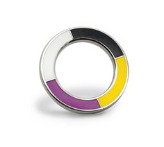 a colorful ring on a white background with the colors in it's center and bottom half