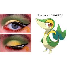 Snivy Pokemon Face Paint, Nerd Makeup, Pokémon Master, Halloween Make Up, Halloween Make, Cosplay Makeup