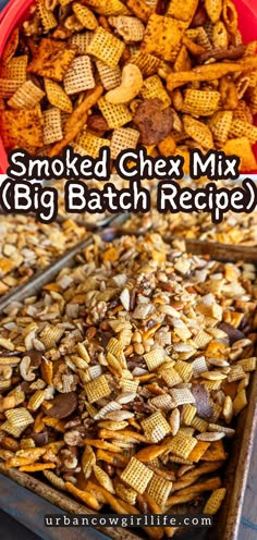 smoked chex mix big batch recipe