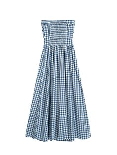 This is HYBERNAT’s maxi dress offers a lovely look with its checkered pattern, adding a cheerful vibe to your outfit. The off-shoulder design allows you to create a feminine mood. With smocked banding at the back, it offers great stretchability for comfortable wear.- Perfect for daily wear- Can be paired with various styles of accessories to create different looks- The checkered pattern serves as the focal point of the outfit Plaid Smocked Dress For Summer Picnic, Plaid Smocked Dress For Summer Picnics, Summer Plaid Smocked Dress For Picnic, Chic Gingham Maxi Dress For Summer, Chic Summer Plaid Maxi Dress, Chic Plaid Maxi Dress For Summer, Casual Plaid Maxi Dress For Spring, Casual Plaid Maxi Dress For Summer, Casual Plaid Maxi Dress For Picnics