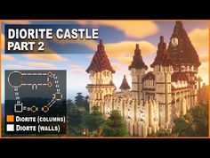 an image of a castle made out of legos with text reading diorite castle part 2