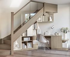 Under Stairs Storage Solutions, Space Under Stairs, Stair Nook, تحت الدرج, درج السلم, Escalier Design, Small Home Offices