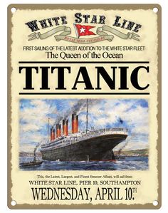 a poster for the white star line's cruise ship, the queen of the ocean