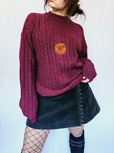 90s retro burgundy slouchy minimalist knit oversized sweater Soft ant cute, nice sweater for all seasons! Jumper is in great vintage condition. SIZE. Model usually wears UK 10-12 / S-M / US 6-8, item could fit UK 14-16 / L-XL / US 10-12. MEASUREMENTS: bust - 120 cm, length - 72 cm. Item is from 100% polyacryl. Care delicate. Color may differ slightly depending on the color calibration of the device you're viewing on. If You have more questions about products or shipping, please drop me a message Retro Cable Knit Sweater For Fall, Trendy Burgundy Sweater For Fall, Retro Cable Knit Tops For Fall, Retro Chunky Knit Sweater For Fall, Retro Chunky Knit Fall Sweater, Winter Burgundy Turtleneck Sweater, Vintage Long Sleeve Soft Knit Sweater, Casual Burgundy Knitted Sweater, Casual Knitted Burgundy Sweater