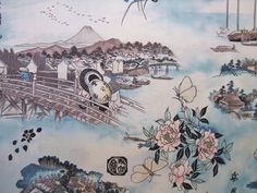 ALEXANDER HENRY FABRIC  TOKAIDO ROAD - MULTI  BY THE YARD - 36 X 44 WIDE  This fabric from Alexander Henry features Japanese landscape scenes. The scenes measures approx. 12 x 6 and 12 x 12 and the fabric is on a 24 repeat. We carry an assortment of high quality cotton fabrics. Fabric cuts are directly off the bolt from a smoke-free environment.  * Please note that fabrics may appear slightly different in various monitors - if you require an exact match, you can request a swatch.  Please wait...