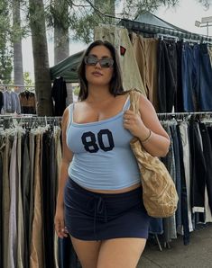 Plus Size Mini Skirt Outfit Casual, Plus Size Outfits Streetwear, Plus Size Alternative, Midsize Outfits, Alternative Clothing, Cute Everyday Outfits, Mode Vintage