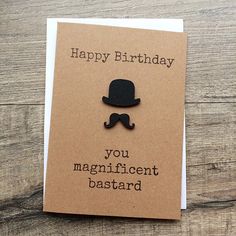 Handmade card, dad, brother, friend, boyfriend, husband, partner, male, funny, cheeky, humorous, rude, birthday, moustache anniversary by xihearthenryx on Etsy https://www.etsy.com/listing/248319079/handmade-card-dad-brother-friend Birthday Present For Brother, Card For Brother, Funny Husband, Birthday Cakes For Teens, Birthday Cards For Brother, Birthday Gifts For Brother, Cool Birthday Cards, Good Birthday Presents, Birthday Wishes Funny