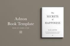 the book cover for the secrets of happiness by author elizabeth ashton is displayed on a gray background