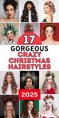 Discover 15 Christmas hairstyles for curly hair that will make you shine at every festive event in 2024-2025. These cute and easy styles are perfect for kids and adults alike. From simple updos to playful curls, these holiday looks are designed to bring out the best in your natural curls. These hairstyles will help you stand out with ease and style. Christmas Hair For Short Hair, Curly Hair Christmas Hairstyles, Christmas Hairstyles For Women, Holiday Hair Tutorial, Christmas Hair Ideas, Festive Hair, Diy Updo