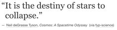 a quote from neil degasse on the science and astronomy department's solar system