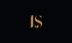 the letter s is made up of gold and black letters on a black background,