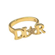 Experience a blend of luxury and nostalgia with the Dior Star Diamond Ring. Available in exquisite gold or stunning silver, this unique piece redefines elegance with a Y2K twist. The iconic "O" in Dior is transformed into a dazzling diamond star, capturing attention and sparking conversation. Perfect for those who appreciate high-end fashion with a touch of retro flair, the Dior Star Diamond Ring is a must-have accessory that elevates any outfit. Adjustable Gold Star Ring, Adjustable Gold Star-shaped Rings, Star Diamond Ring, Star Rings, Dior Star, Party Rings, Letter D, Brand Jewelry, Diamond Star