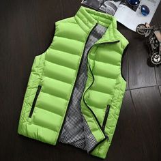 Hair Mould_Ani Kang |vest Men New Autumn Winter Warm Sleeveless Jacket Waistcoat Men's Vest Fashion Casual Coats Mens 5xl light blue-M Mens Sleeveless Jacket, Mens Vest Casual, Waistcoat Fashion, Vest Puffer, Men Waistcoat, Plain Vest, Waistcoat Men, Vest Men, Green Vest