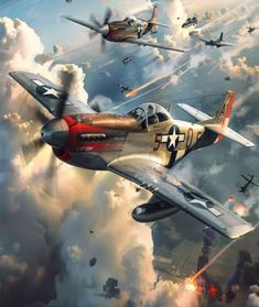 P 51 Mustang, Military Wallpaper, Airplane Fighter, Aircraft Painting