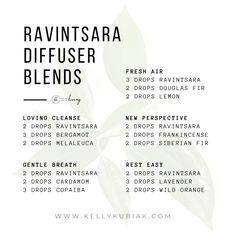 Essential Oil Education + DIY Blends + Recipes – Kelly Kubiak Ravintsara Diffuser Blends, Ravensara Essential Oil Uses, Ravintsara Essential Oil, Ravensara Essential Oil