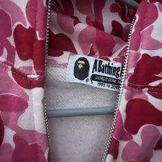 Bape Zip Up Hoodie I No Longer Use Bape Zip Up Hoodie, Pink Bape Hoodie, Bape Pink, Bape Jacket, Bape Hoodie, Zip Up Hoodie, Mens Jackets, Zip Ups, Jackets & Coats