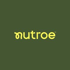 the word nutroe is written in yellow on a green background