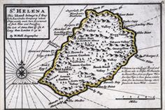 an old map of the isle of helmen, with names and locations on it