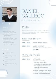 Customer Service Resume Design Ideas Resume Design Ideas, How To Make Cv, Professional Resume Format, Cv Design Professional, Fashion Resume, Customer Service Resume, Professional Resume Examples, Job Interview Advice, Free Resume Template Download