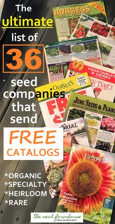 the ultimate list of 365 seed companies that send free catalogs