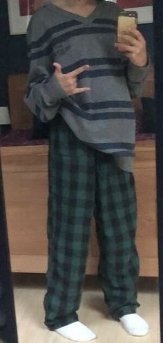 Christmas Pants Aesthetic, Pajama Pants Aesthetic Men, Plaid Pajama Pants Outfits Men, Aesthetic Pajamas Comfy, Fuzzy Pajama Pants Aesthetic, Flannel Pajama Pants Aesthetic, Pajama Men Aesthetic, Male Pyjamas Aesthetic, Grunge Christmas Aesthetic Outfit