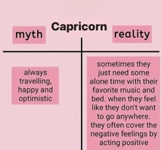 a pink poster with the words capricon and reality