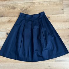 New With Tags Loft Navy A Line Skirt Size 2 Navy Pleated Skirt Bottoms For Spring, Navy Pleated Skirt For Spring, Spring Navy Pleated Bottoms, Navy Pleated Bottoms For Spring, Elegant Blue Mini Pleated Skirt, Spring Navy Pleated Skirt, Spring Pleated Navy Skirt, Blue Pleated Skirt For Spring Workwear, Navy Knee-length Skirt For Spring