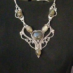 Gorgeous Black Moonstone Necklace Brand New!!! Looks Amazing On!!! Dress Up Or Down! Elegant Black Moonstone Jewelry, Bohemian Black Moonstone Jewelry, Black Moonstone, Jewelry Black, Necklace Brands, New Looks, Moonstone Necklace, Moonstone Jewelry, Womens Jewelry Necklace