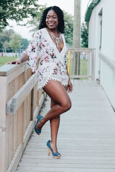 Sexy Outfit from Eboni Morgan (@ebonicurlsblog) with GUESS Rompers, Pretty Little Thing (US) Heels, GUESS Necklaces Brown Legs, Pretty Little Thing, Night Looks, Golden Brown, Perfect Summer, Short Sleeve Shirt, High Low Dress, Jumpsuit Romper, Sleeveless Top